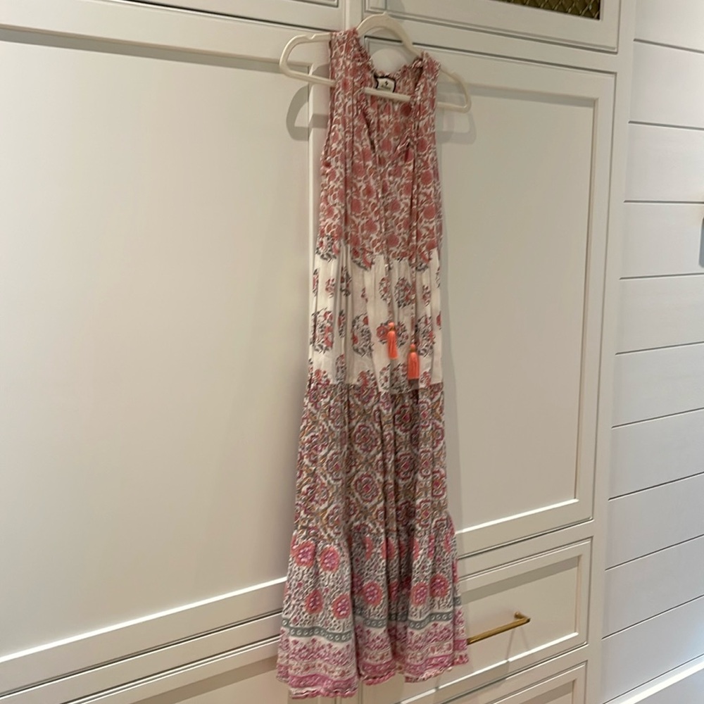 Tuckernuck Pink and White Floral Maxi Dress